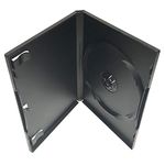 KEYIN Standard Black Single DVD Case - 10 Pack