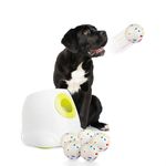 ALL FOR PAWS Automatic Ball Launcher for Dogs with 6pcs 2.5inch ETPU Balls, Ball Throwing Machine for Large Dogs, Interactive Pet Fetch Toy (Upgraded Max with 6pcs E-TPU Balls)