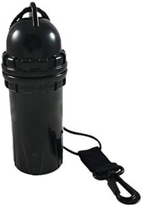 Scuba Diving Snorkeling Cylindrical Dry Box with Clip (Blue)
