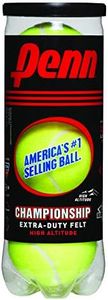 Penn Championship High Altitude - Extra Duty Felt Pressurized Tennis Balls, 1 Can, 3 Balls