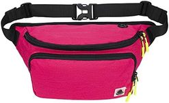 Gisdanchz Bum Bag for Women Men, Waterproof Bumbag Fanny Pack Waist Bag for Travel Hiking Running Dog Walking Large Waist Small Bum Bags Money Belt Bag Pouch Bumbags for Ladies Women Men, Hot Pink