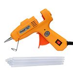 Themisto 20 Watt Mini Hot Melt Glue Gun with 10 Glue Sticks For DIY Art And Crafts.