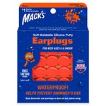 Mack's Soft Moldable Silicone Putty Ear Plugs – Kids Size, 15 Pair – Comfortable Small Earplugs for Swimming, Bathing, Travel, Loud Events and Flying