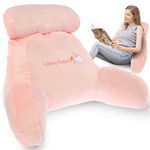 Jokapy Reading Pillow for Bed Lovely 2 In 1,Back Support Cushion with Arms Detachable Backrest Support Pillow Cuddle Cushion for Bed,Back Gaming Pillow Reading Back Support Pillow (Latex(L), Rabbit)