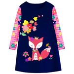 VIKITA Little Girls Cartoon Stripe Long Sleeve T-Shirt Dresses Lh7611 2-3Y