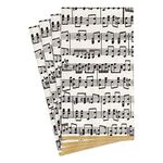 Caspari Musica Paper Guest Towel Napkins - Two Packs of 15