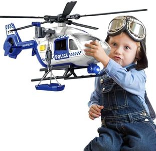 CSDCSD Toddler Boy Toys for 3 4 5 6 Year Old, Helicopter Toy with Crane and Helicopter - Police Toys,Birthday Gifts for Kids Child 2 3 4 5 6 Years Old