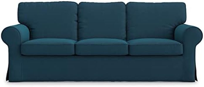 TLYESD Ektorp 3 Seat Sofa Cover Replacement for IKEA Ektorp 3 Seat Sofa Cover,Ektorp Couch Cover,Ekrorp Sofa Cover,Ektorp 3 Seater Slipcover Only(Dark Ocean)