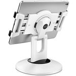 AboveTEK Retail POS Tablet Stand, 360 Swivel Business iPad Stand, 6-13.5" iPad Pro/Air/Mini Commercial Tablet Mount Holder, Rotating Design for Store Kiosk Office Showcase Reception Kitchen Desktop