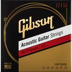 Gibson SAG-BRW12 80/20 Bronze Acoustic Guitar Strings 12-53, Light