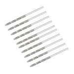 uxcell 1.7mm Diamond Twist Drill Bits High Speed Steel for Glass Sea Shells Stone Tiles 10 Pcs