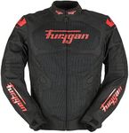 Furygan Men's Atom Vented EVO Jacket, Black-red, XL
