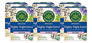 Traditional Medicinals NIGHTY NIGHT Extra, 16 Tea Bags (Pack Of 6) 384 gram