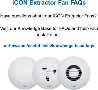 Airflow iCON 15 Timer Extractor Fan – 100mm Bathroom Ventilation
