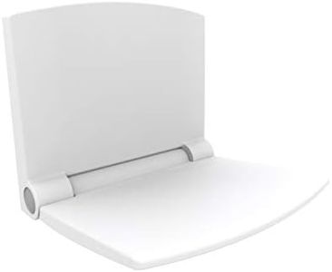 Sanit Duschsitz Lifestyle (für Dusche, Bad ergonomische Sitzfläche Absenkautomatik Farbe weiß) weiß, 54.002.01.0000