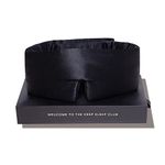 DROWSY Silk Sleep Mask. Face-Hugging, Padded Silk Cocoon for Luxury Sleep in Total Darkness. (Black Jade)