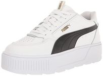 PUMA Women's Karmen Rebelle Sneaker, White/Black, 11