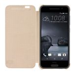 GoRogue DOT Matrix View Touch Sensitive Flip Case Cover with Sensor for HTC One A9 (Gold)