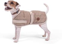 Petface Tan Tweed Dog Coat, 30 cm