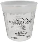 Epoxy Mixing Ratio Cups (1 Pint - Pack of 12) - Mix DIY Countertop Epoxy Resin Kits in Disposable Calibrated Mixing Cups! Ratios are 1:1, 2:1, and 3:1! (Stone Coat Countertops) (1 Pint)