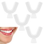 Teeth Grinding Guard,4Pcs Teeth Whitening Kit Mouth Trays Resuable Gum Shield,Teeth Whitening Trays,Gum Shield for Teeth Whitening Suitable for Bruxism,Athletes,Tooth Whitening and So on