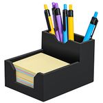 Kamehame Memo Pad Holder Silicone Sticky Notes Holder with Pen or Card Slots Cube Note Box Fits 3x3 Inches Sticky Notes