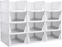 URBAN LUXY Collapsible Wardrobe (12PCS-Big, White)