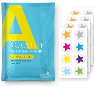 Acculip Cold Sore Patch Lysine Cold Sore Treatment for Lips Star Theme