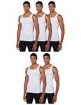 Hanes Men's Ultimate Comfortblend Tank With Freshiq 5-pack Underwear, White, M UK