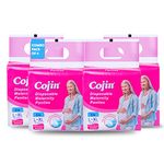 Cojin Disposable Maternity Pad Panties For Postpartum Care | New Mom Maternity Pads After Delivery| 12-14 hrs Protection (4 Combo Pack - 20 Panties) - Postpartum Diapers