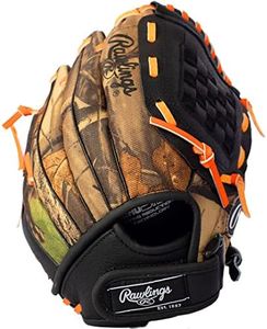 Rawlings Playmaker Camo Kids Baseball Glove for Kids 5-8 - TBall Glove – 10" - Right Hand Throw - Glove Fits on Left Hand - Make Selection Carefully