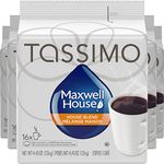 Tassimo Maxwell House House Blend Coffee Single Serve T-Discs, 126g (5 Boxes of 16 T-Discs)