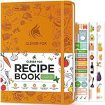 Clever Fox Recipe Book – Make Your Own Family Cookbook – Blank Recipe Notebook Organizer – Empty Cooking Journal to Write In Recipes – Large Size, 8.5”x11.2”, Hardcover (Amber Yellow)