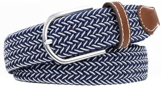 Multicolored Stretch Woven Golf Belt Perfect for Golf, Casual and Sports Attire Elastic Braided Belt for Men and Women