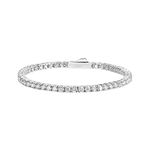 EcoGems LAB GROWN EXPERTS Moissanite Tennis Bracelet For Women and Men 2MM 2.25-2.45 Cttw 18K White Gold Over Silver (D Color VVS Clarity) Comes With Gift Box (7.00 Inch)