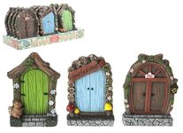 PMS International 1 x FAIRY Garden 15cm SECRET DOOR Plaque DECORATION, 1 Selected at random!