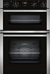 NEFF, N50, U1ACE2AN3B, 60cm Built-in Double Oven with CircoTherm, Easy Clean and LCD display in Stainless steel