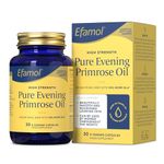 Efamol High Strength Pure Evening Primrose Oil 1000mg |30 Primrose Oil Capsules |115mg GLA | Evening Primrose Capsules | Helps Support Smooth Skin | Evening Primrose Oil High Strength |1 Month Supply