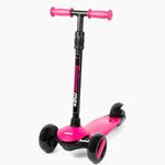 New Bounce 3-Wheel Kick Scooter - Kids Scooter with Adjustable Handelbar - The GoScoot MAX is Perfect for Children and Toddlers, Girls and Boys Ages 2-6 (Pink)