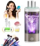 IUHFSIFS 5.0 Upgrade Make Up Brush Cleaner【Eliminates 99.99% of Makeup Residue】Electric Brush Cleaner【7000 RPM Turbo Motor】Universal 1-Button Cleaner, Makeup Brush Cleaner Circuit Upgrade