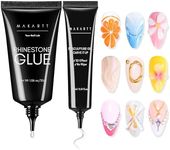 Makartt Nail Rhinestone Glue with 3D Nail Gel Kit: Nail Charm Glue Super Strong Gel Nail Glue for Nail, 3D Sculpting Gel for Drawing Molding Embossed and Decoration DIY Nail Art