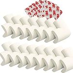 MOWOK Large Size Soft Foam Corner Protector,15 PCS Thicken Baby proofing Corner Guards & Edge Bumper White with 3M Adhesive,Table Furniture Safety Sharp Corner Cushions