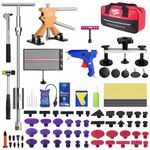 PDR TOOLS 148PCS Car Dent Repair Kit, Paintless Dent Repair Tools with Gold Dent Puller Lifter, Bridge Puller, T-Bar Puller for Repairing Big Dents, Small Dents, Dings and Hail Damage