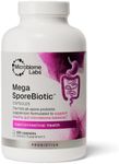 Microbiome Labs MegaSporeBiotic Probiotics for Women & Men - Spore Based Probiotic Nutritional Supplements for Digestive & Gut Health Support - Shelf Stable & Travel-Friendly (180 Capsules)