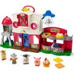 Fisher-Price Little People Toddler Learning Toy Caring for Animals Farm Interactive Playset with Smart Stages for Ages 1+ years, GLT78