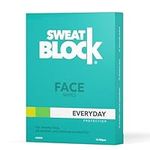 SweatBlock Daily Antiperspirant Face Wipes + Oily Skin Control, Minimize Shine & Protect Makeup. Ideal for Face, Forehead, & Upper Lip - Clinically Tested & Skin-friendly with Vitamin E - Unisex - 15 Wipes