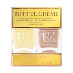 Nails.INC It's Topless Butter Crème Gel-Like Manicure Nail Polish Duo, 4-in-1 Base Coat, Treatment, Colour & Top Coat, Long Lasting, Strong, Glossy Salon Quality Manicure, Air Dry, 2 Piece Set