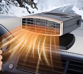 Mupkvy Car Heater, 12V 200W Portable Car Heater Defroster That Plugs Into Cigarette Lighter, 2 in 1 Heating & Cooling Fast Heating Defrost Windshield Defogger for Car