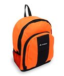 Everest Backpack with Front and Side Pockets, Orange, One Size