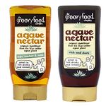 Groovy Food Co. Premium Agave Nectar | 1x Light & Mild 250ml | 1x Rich and Dark 250ml | Pack of 2